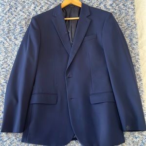 JF J Ferrar Blue Sport Coat Slim Fit 40R